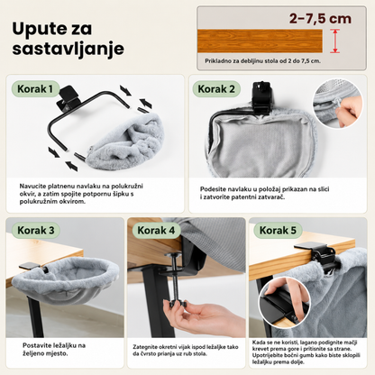 MONORA - Ležaljka za Mačke uz Stol