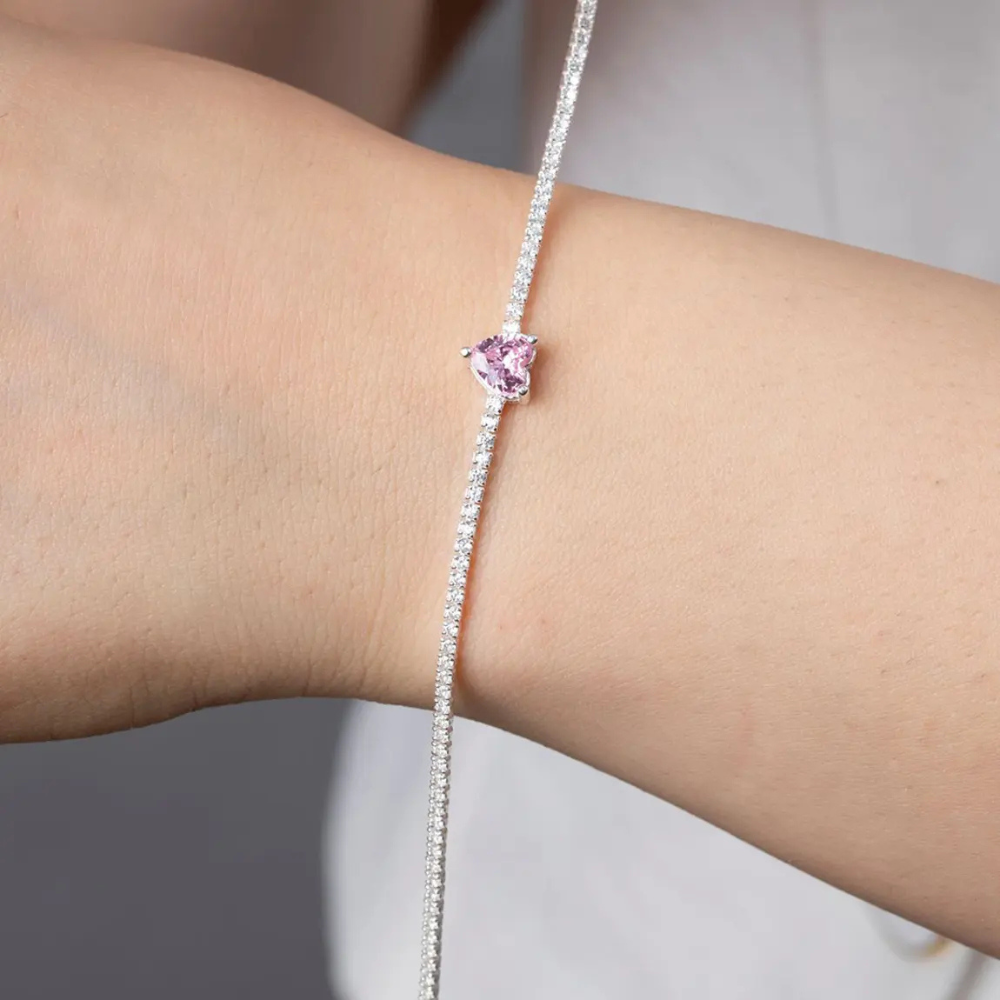 MONORA - Srebrna narukvica Srce