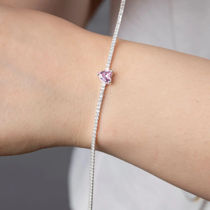 MONORA - Srebrna narukvica Srce