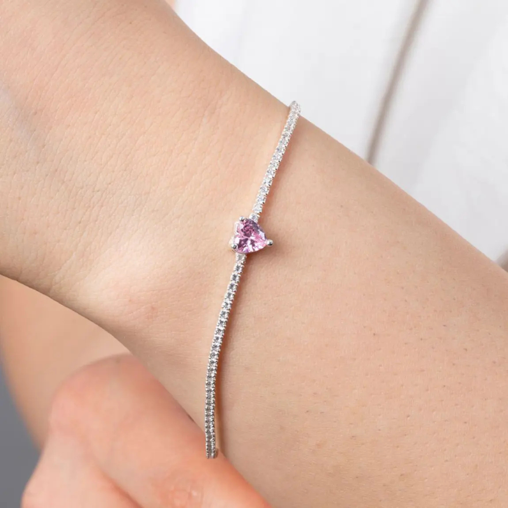 MONORA - Srebrna narukvica Srce