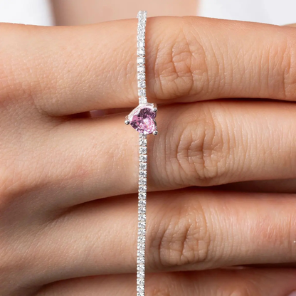 MONORA - Srebrna narukvica Srce